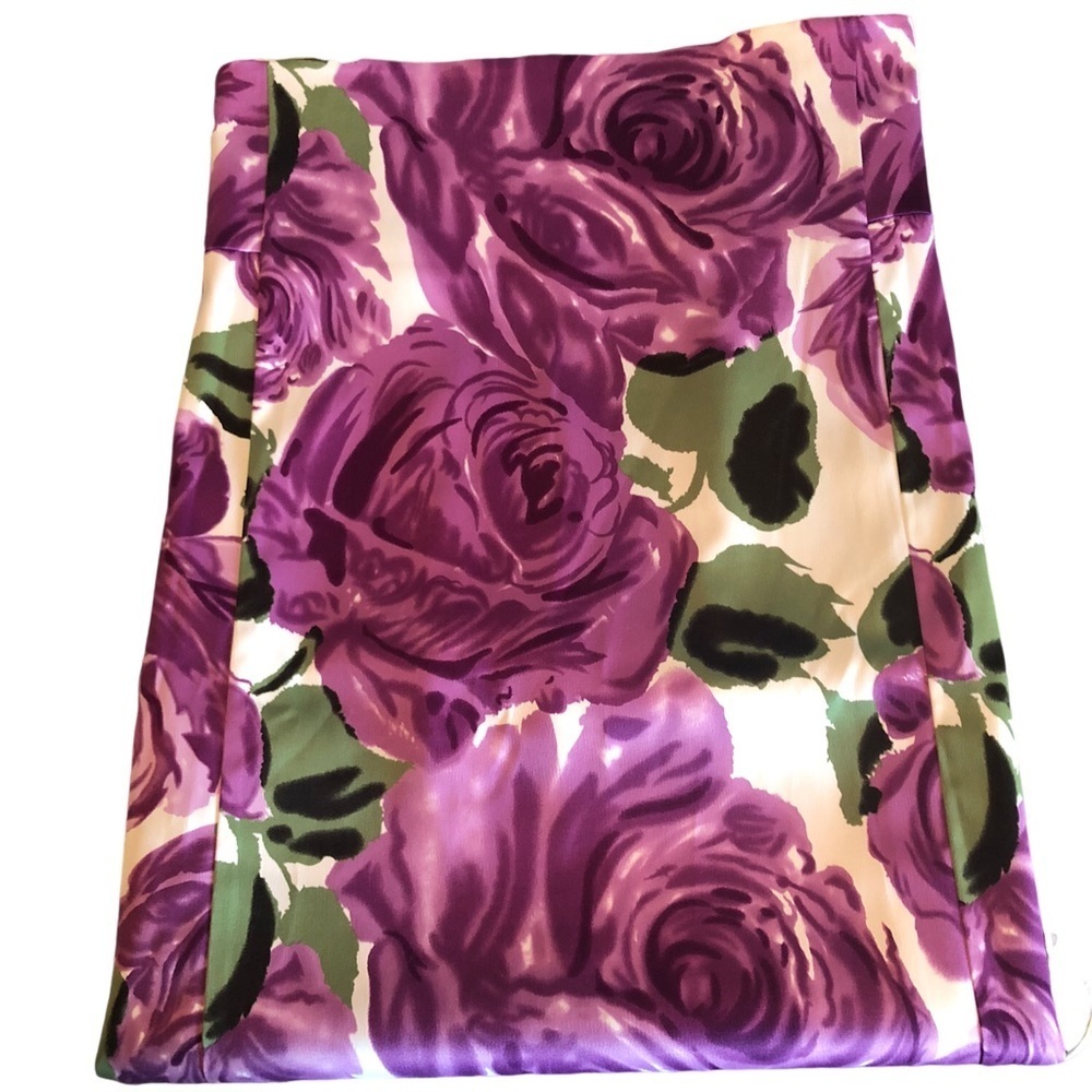Gorgeous “Flower Show” NY Collection Roses Skirt from Macy’s- NWT Size 18 - Picture 3 of 11
